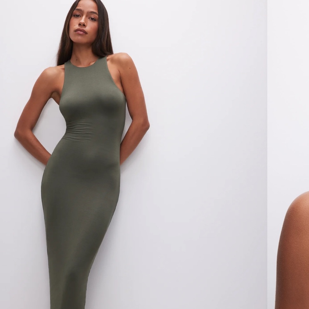 Good American NWT Super Stretch Tank Maxi Dress